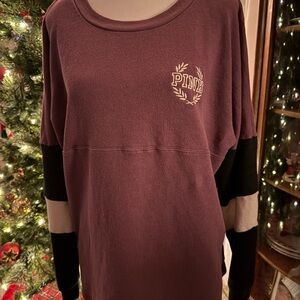 Victoria's Secret Pink Logo Purple Sweatshirt